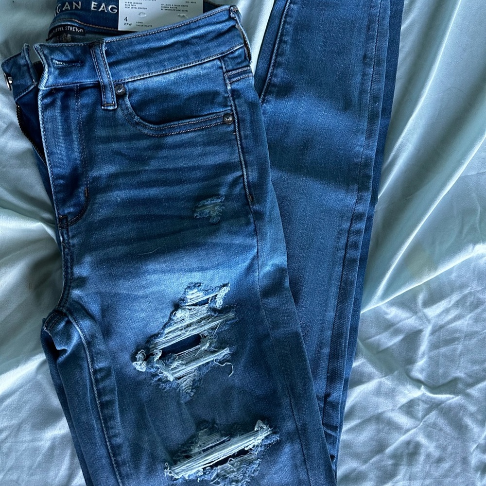 American Eagle Blue jeans size 4 long